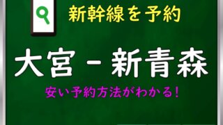 新幹線チケット　大宮〜新青森　9.21 片道 大宮-新青森】新幹線「往復割引」料金※もっと安い往復チケットは